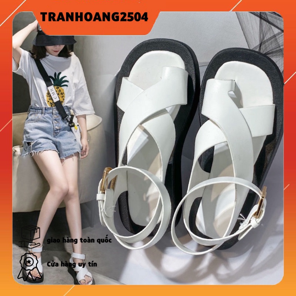 [Mã FAMARAL1 giảm 10K đơn 50K] [ CÓ SẴN ] Sandal ulzzang quai chéo xỏ ngón hot 2021