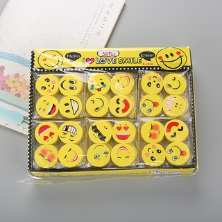 Bộ cục tẩy hình EMOJI cực dễ thương - Cục gôm tẩy bút chì cho bé