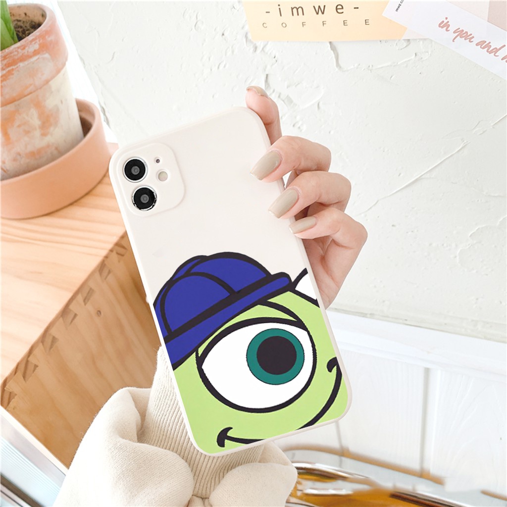 Ốp lưng iphone Quái Vật viền vuông chống rơi vỡ cho iphone 11 7plus 8plus x xsmax 11pro max 12pro 12promax 13pro e126
