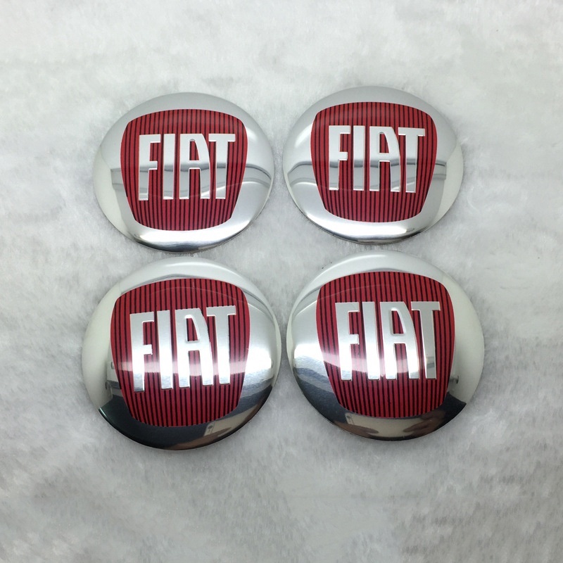 Bộ 4 Nắp Đậy Trục Bánh Xe Hơi Fiat Bằng Hợp Kim Nhôm 56.5mm
