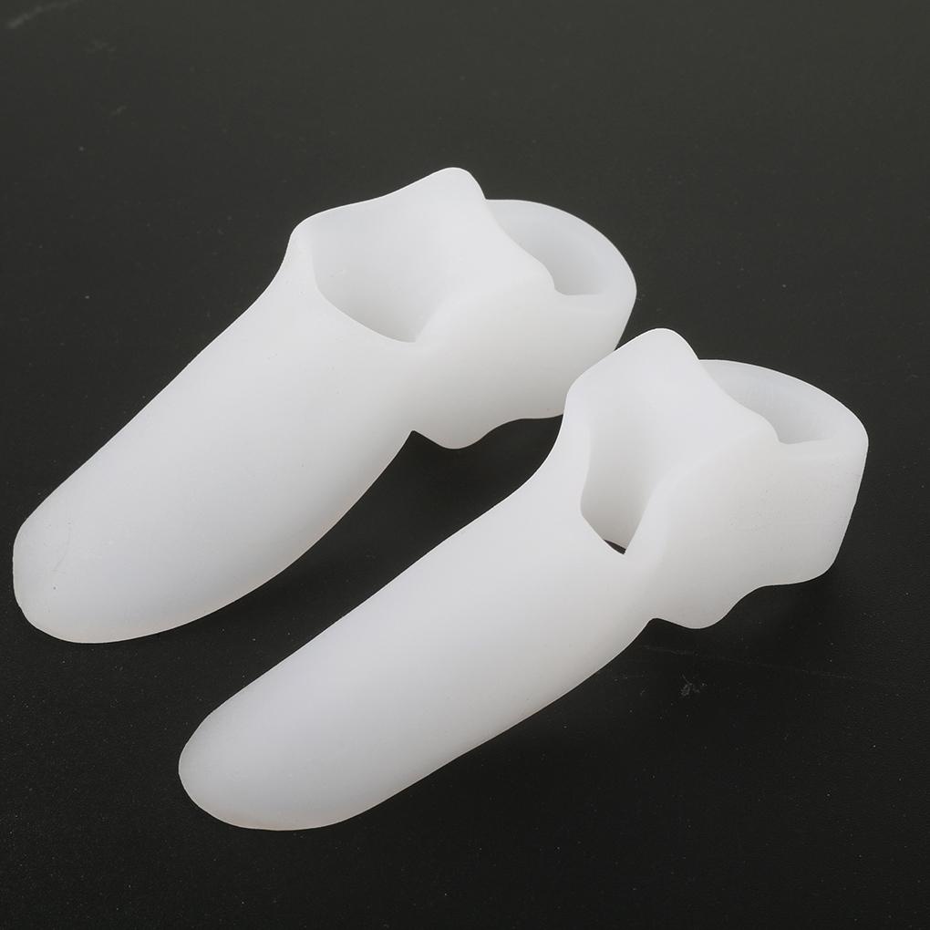 1 Cặp Dụng Cụ Tách Ngón Chân Bằng Silicone Tái Sử Dụng Tiện Lợi