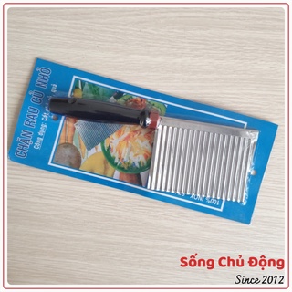 Dao chặn rau củ quả, dao gợn sóng, dụng cụ nhà bếp đa năng, cắt rau củ quả tạo sóng dễ thương