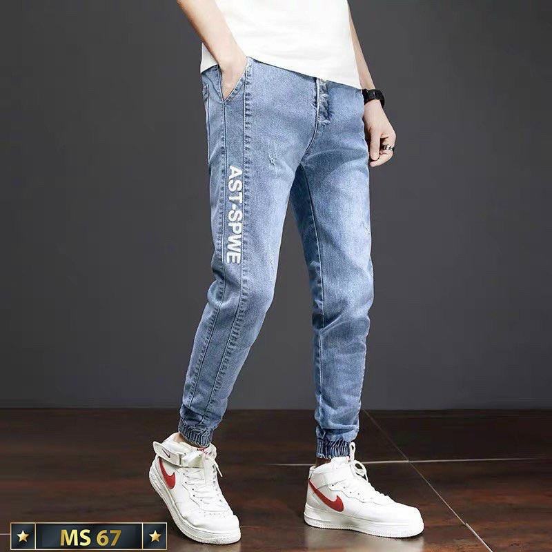 Quần Jean nam jogger chất Jean dày dặn co giãn 4 chiều