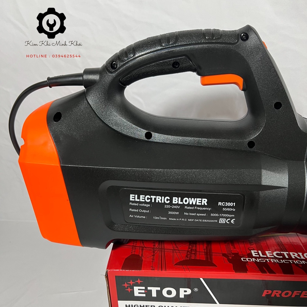 [Chính hãng] Máy thổi bụi công nghiệp ETOP Công suất lớn 3000W 6 cấp độ | Máy thổi bụi cầm tay( Cam kết dây đồng 100%)