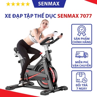 Xe đạp tập thể dục tại nhà Senmax 7077 hỗ trợ tập luyện thể dục, tập gym - Bảo hành 12 tháng