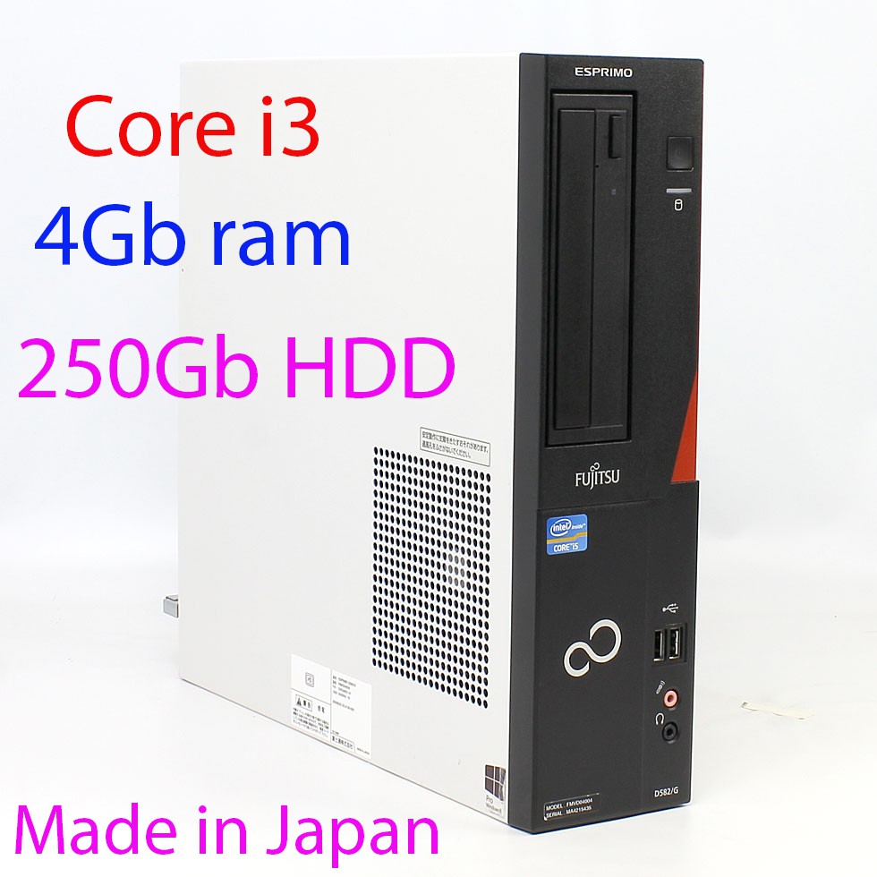 Máy tính đồng bộ nhật bản FUJITSU D582/G core i3 / 4GB ram / 250GB HDD