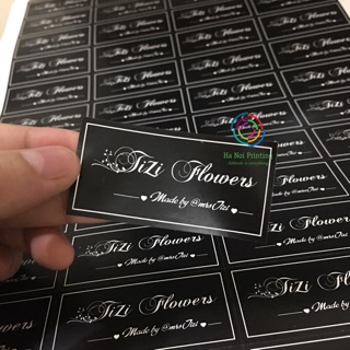 Combo 300 tem dán hoa sáp 6x3cm