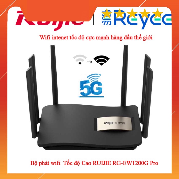 Bộ phát Wifi 6 Anten Mesh Ruijie RG-EW1200G Pro & RG-EW1200 băng tần kép siêu khoẻ hàng chính hãng bảo hành 3 năm