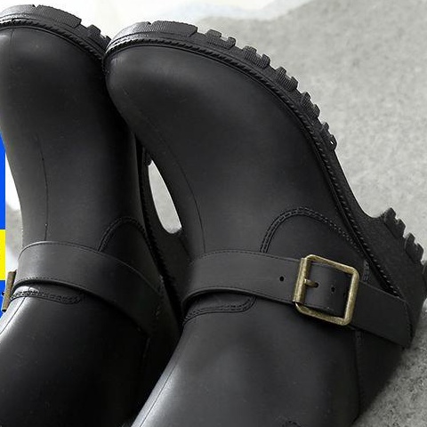 Giày bốt cao su đi mưa đế dày chống trượt thời trang mùa đông cho nữ