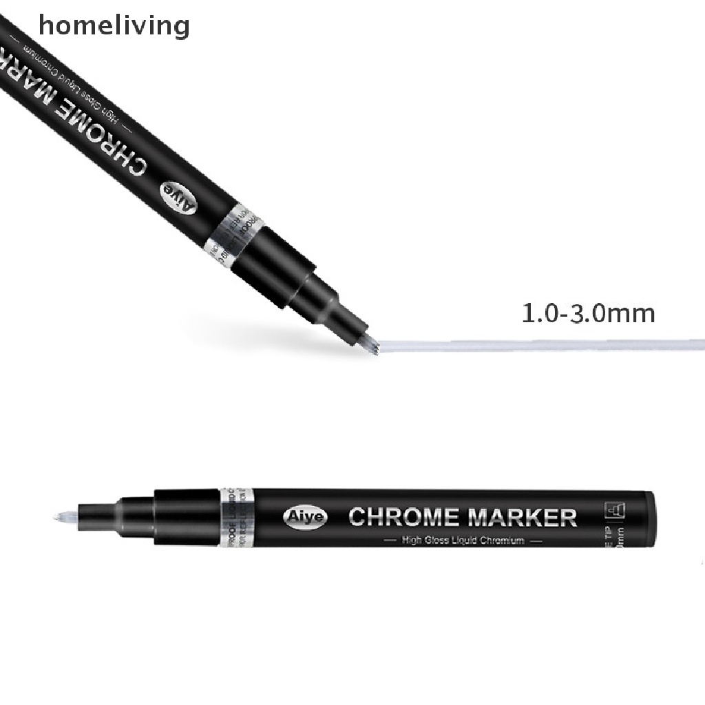 Bút Kí Tên Bằng Kim Loại Mạ Chrome Tráng Gương Màu Bạc DIY