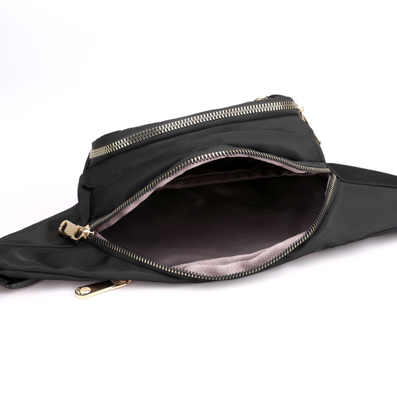 Túi Đeo ChéoTrước Ngực Đeo Hông Bằng Nylon Phong Cách Hàn Quốc