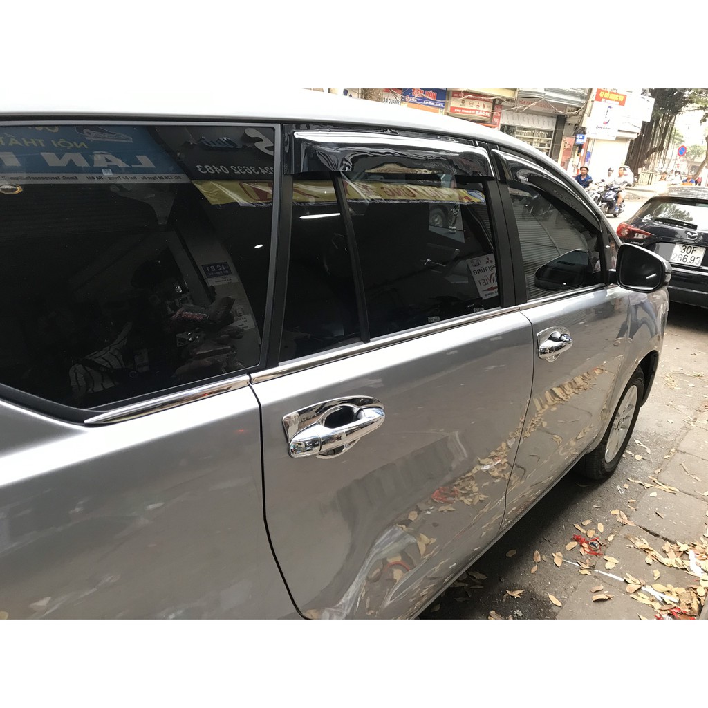 VÈ CHE MƯA  XE TOYOTA INNOVA 2017, 2018- 2020, NHỰA ĐEN ABS