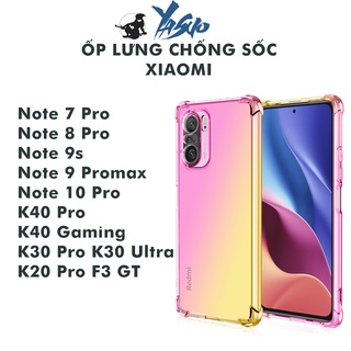 Ốp lưng Redmi K40 Gaming K30 Ultra Note 7 Note 8 Note 9s Note 9 Promax Note 10 K20 Pro F3 F4 GT K50 Pro+ trong suốt [CS]
