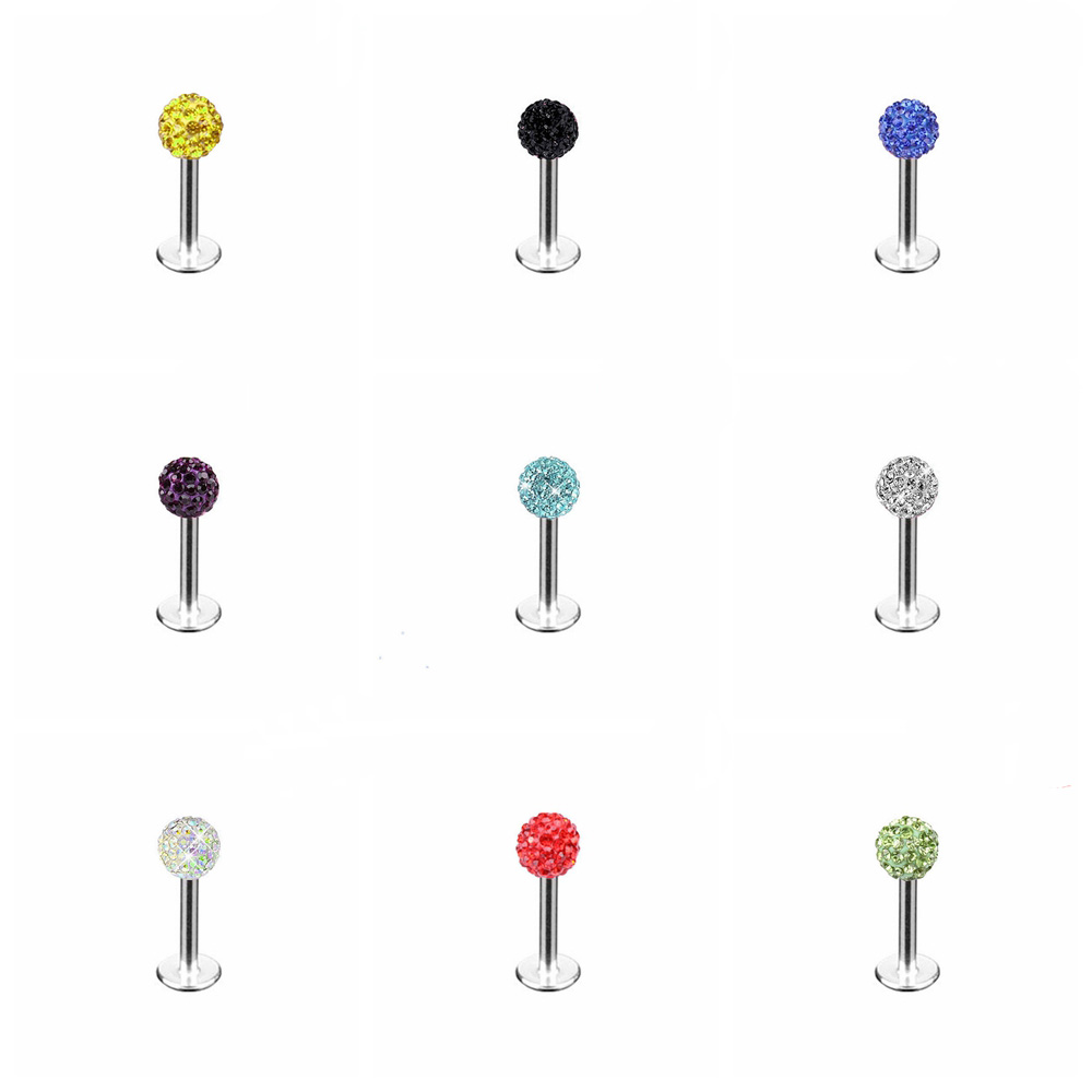 (Hàng Mới Về) Khuyên Xỏ Cơ Thể Bằng Thép Không Gỉ Nhiều Màu Thời Trang Cho Nữ