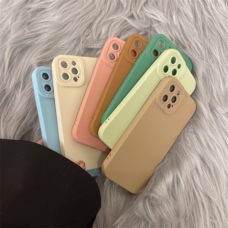 Luxury Dual Camera Lens Protector Phone Case iPhone 13 12 11 Pro Max X Xs XR 8 7 Plus Slim Fit Rubber Bumper Soft TPU Back Cover | BigBuy360 - bigbuy360.vn