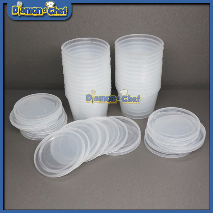 50 Cốc hình tròn Làm Bánh Flan / Caramen loại đẹp