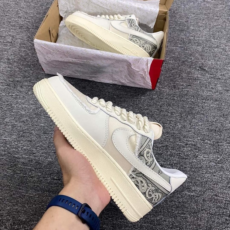 Giày thể thao  Air Force 1 Low Custom Paisley Dây Thừng nam nữ size 36-43 cao cấp