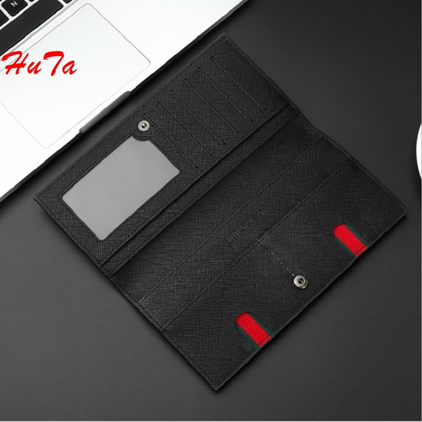 Ví da nam Huta dập vân sang trọng, ví dài cầm tay thời trang nam nữ phong cách Hàn Quốc | BigBuy360 - bigbuy360.vn