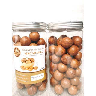 Mắc ca Úc nứt vỏ (500g) tặng khui tách vỏ