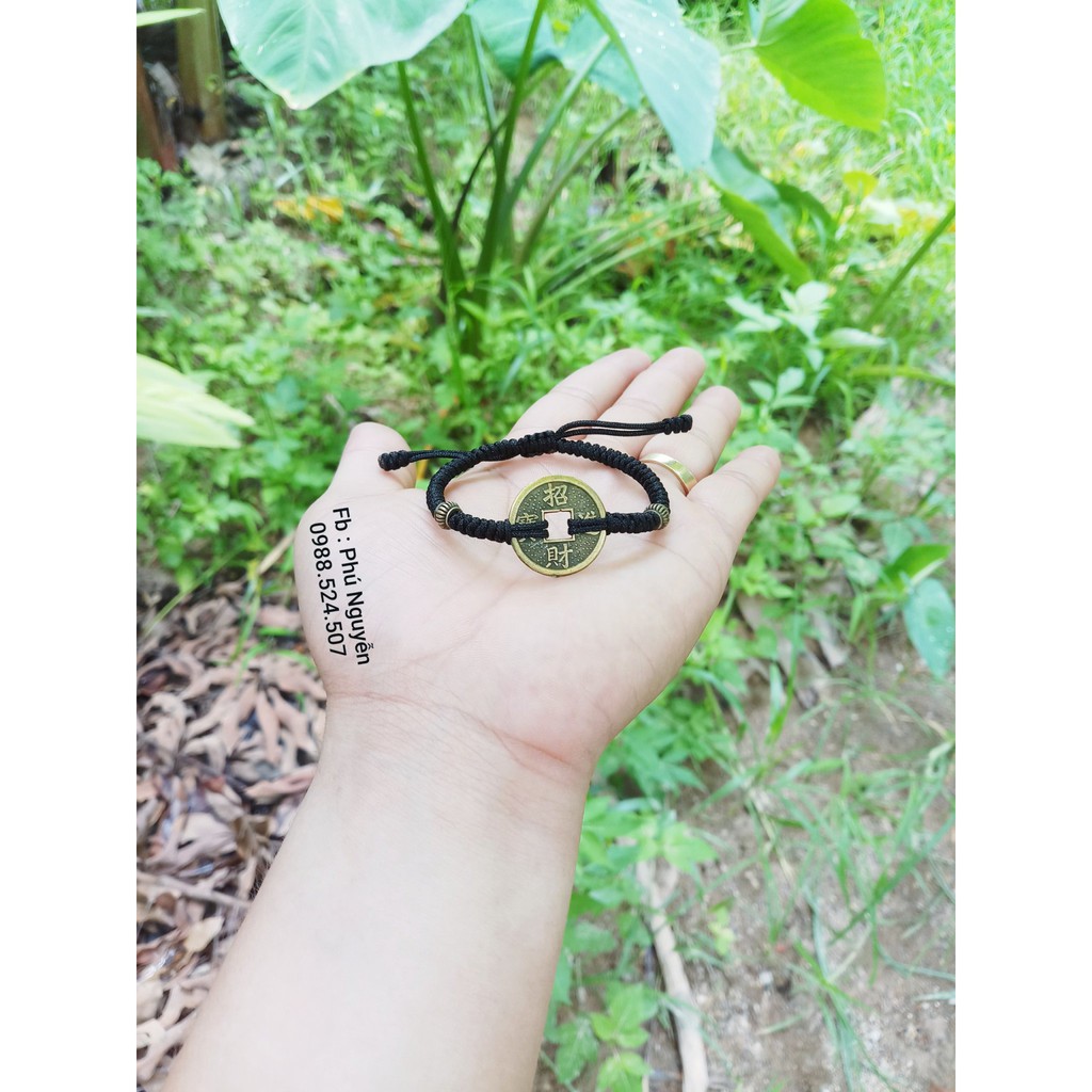 Vòng Tay Đồng Xu May Mắn ( thông báo size cổ tay )