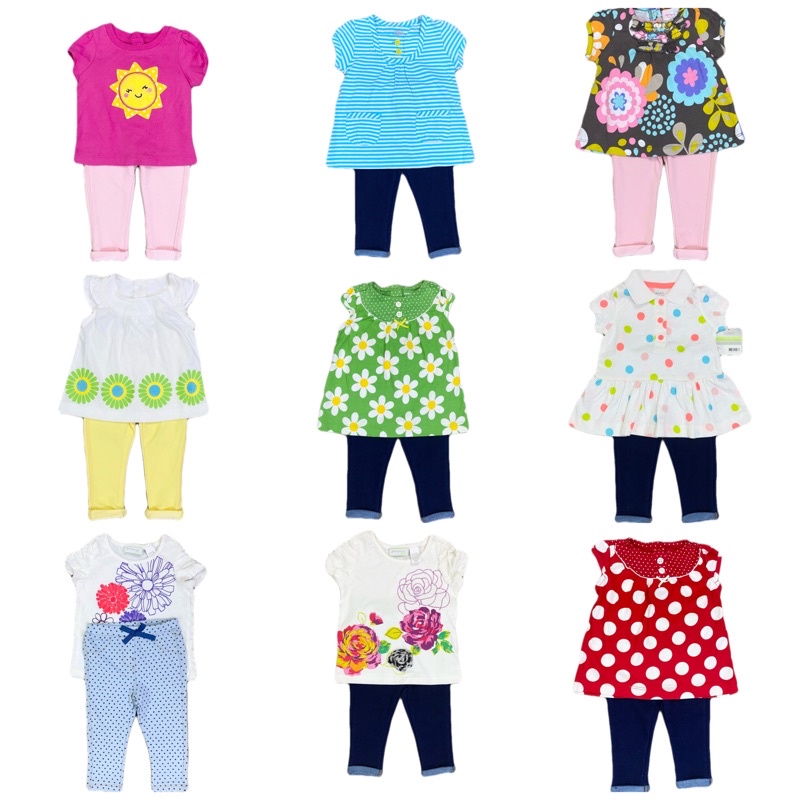 Set áo và quần legging Size 3/6M (5-6,5 kg)