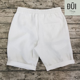 Quần đũi nam cạp chun short trắng