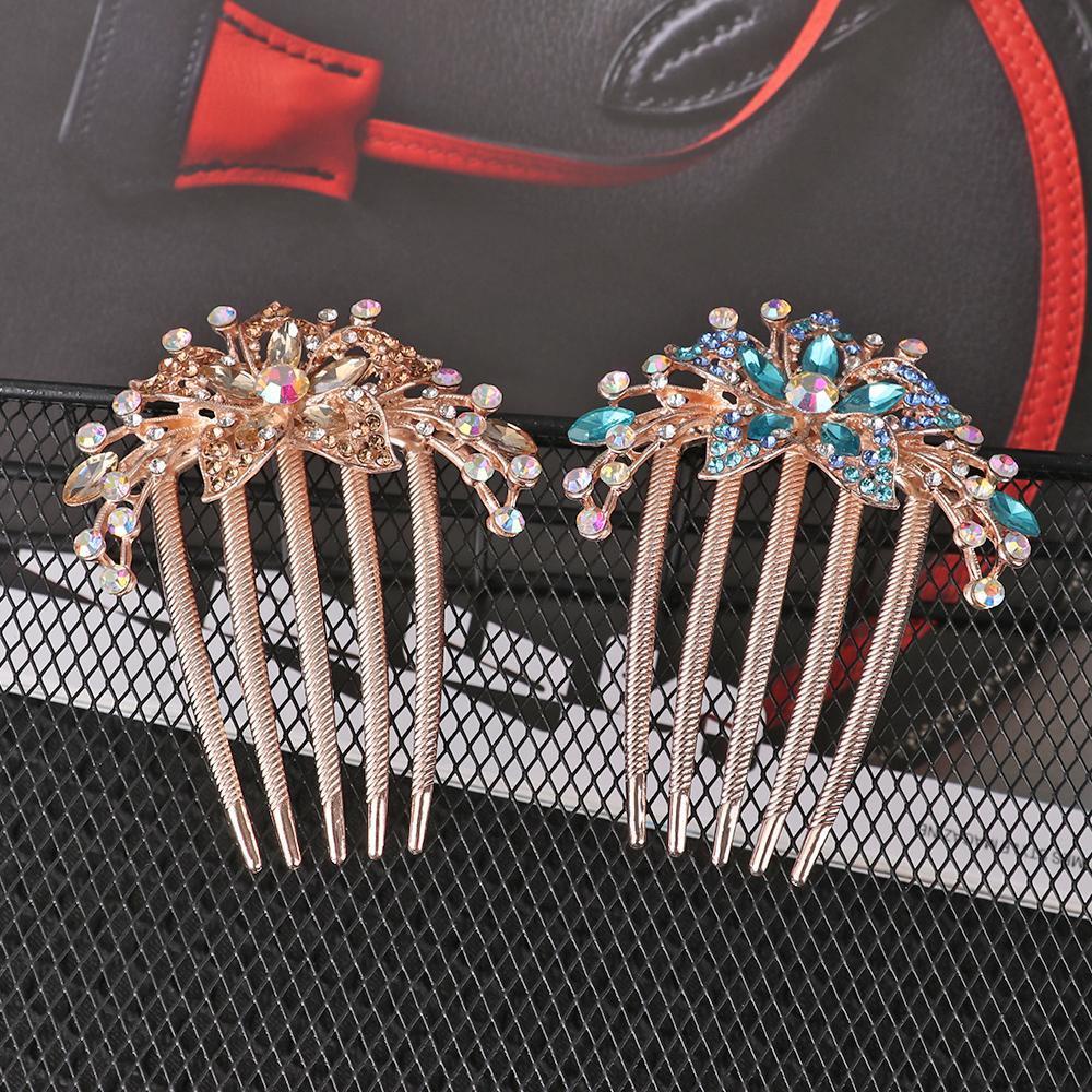 ORIENTLII Lược Cài Tóc Đính Đá Sang Trọng Cho Cô Dâu