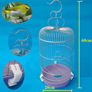 Lồng chim khuyên lồng chim inox cao cấp kèm phụ kiện LC01