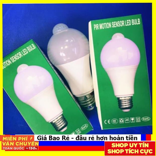 BÓNG ĐÈN LED 9W CẢM ỨNG HỒNG NGOẠI đúng công suất