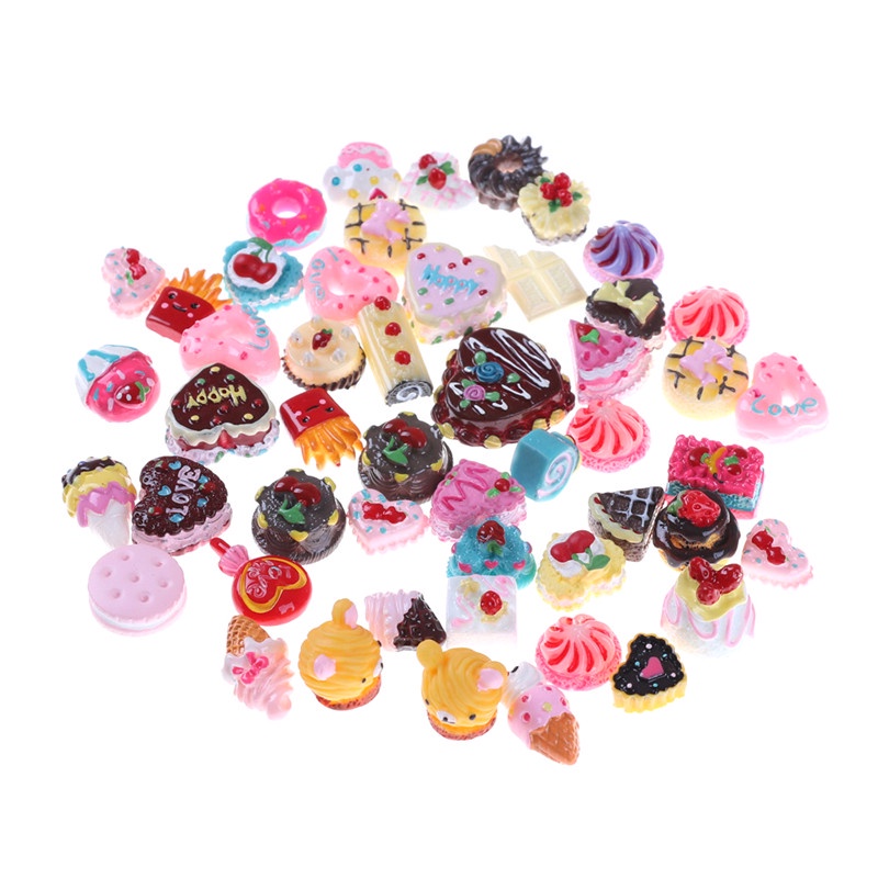Bộ 10 Bánh Quy / Bánh Donut / Snack Mini Trang Trí Nhà Cửa