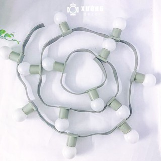 DÂY ĐUI ĐÈN TRANG TRÍ NGOÀI TRỜI - 0.95M CÓ 6 ĐUI - KHÔNG BÓNG