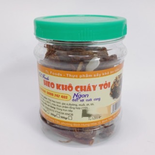 HEO KHÔ CHÁY TỎI TL FOODS HỘP 200G