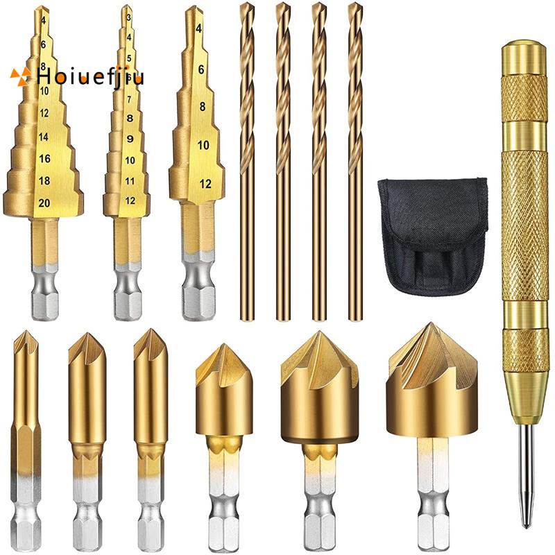 Bộ 5 mũi khoan bước lục giác 1/4 inch 3mm M35 HSS