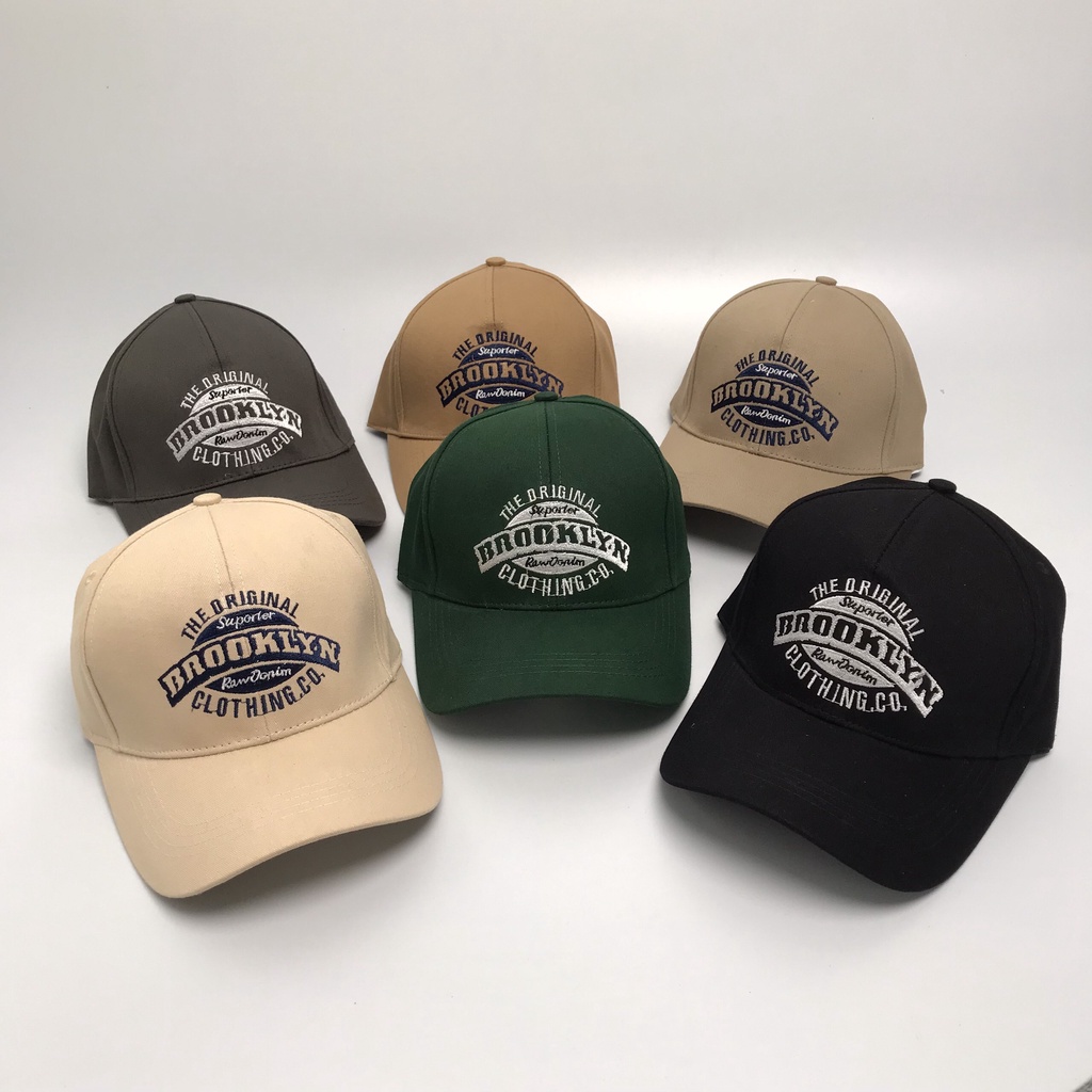 Mũ lưỡi trai ❤️ Nón kết thêu chữ BROOKLYN chất kaki cao cấp form unisex nam nữ M86