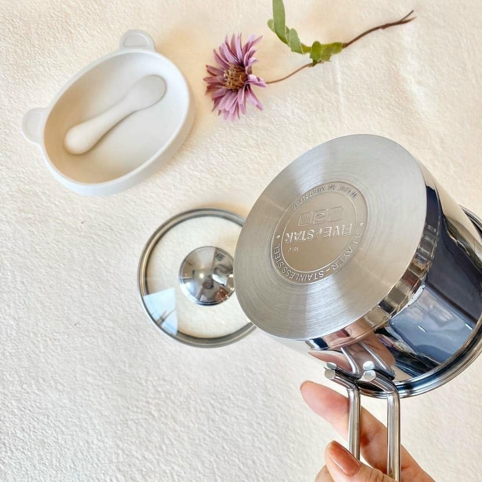 Nồi quánh bột #FIVESTAR INOX 12cm