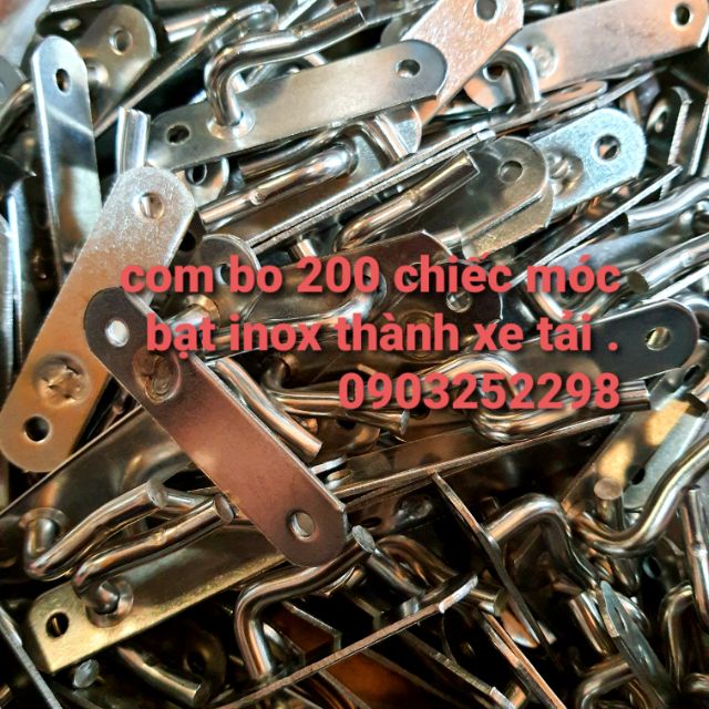 Com bo 200 chiếc móc bạt inox thành xe tải