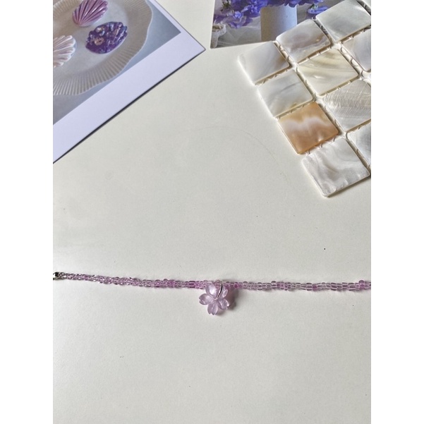 Vòng tay hạt cườm purple