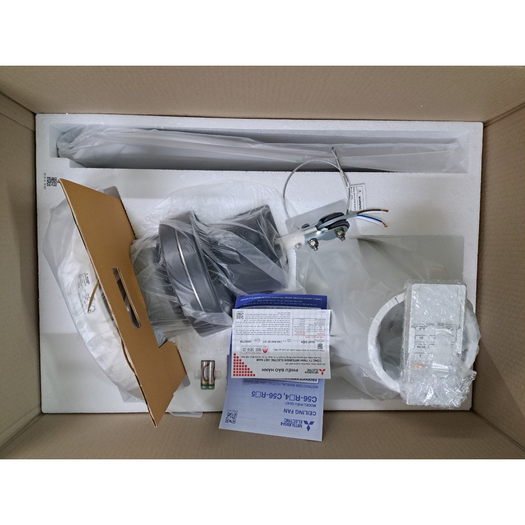 Quạt trần 5 cánh Mitsubishi Electric C56-RW5 = C56-RA5 SF-GY