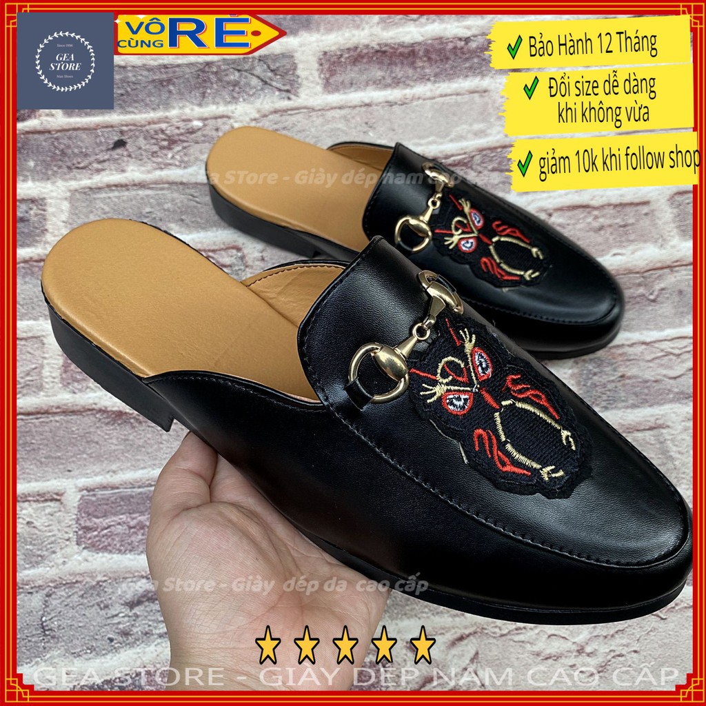 Sục nam mũi nhọn cao cấp giá rẻ, Giày lười không gót thời trang phong cách trẻ trung lịch lãm - Mã GEA58 | BigBuy360 - bigbuy360.vn
