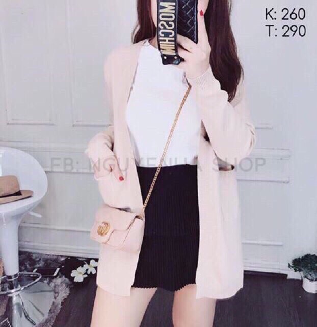 Áo khoác len dệt kim chất dày dặn mịn tay | BigBuy360 - bigbuy360.vn