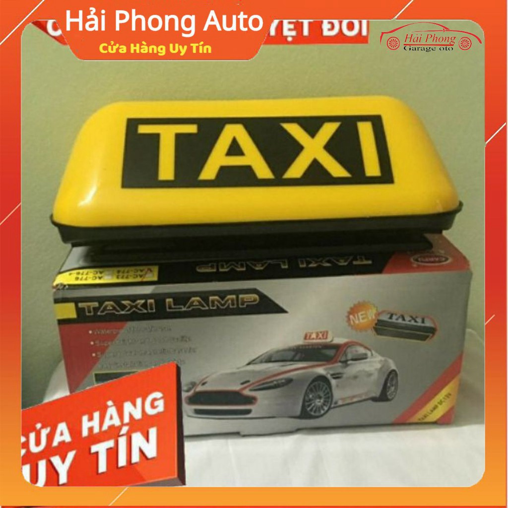 Mào TAXI  đế nam châm -cỡ to 35cm 2 màu nàng và trắng