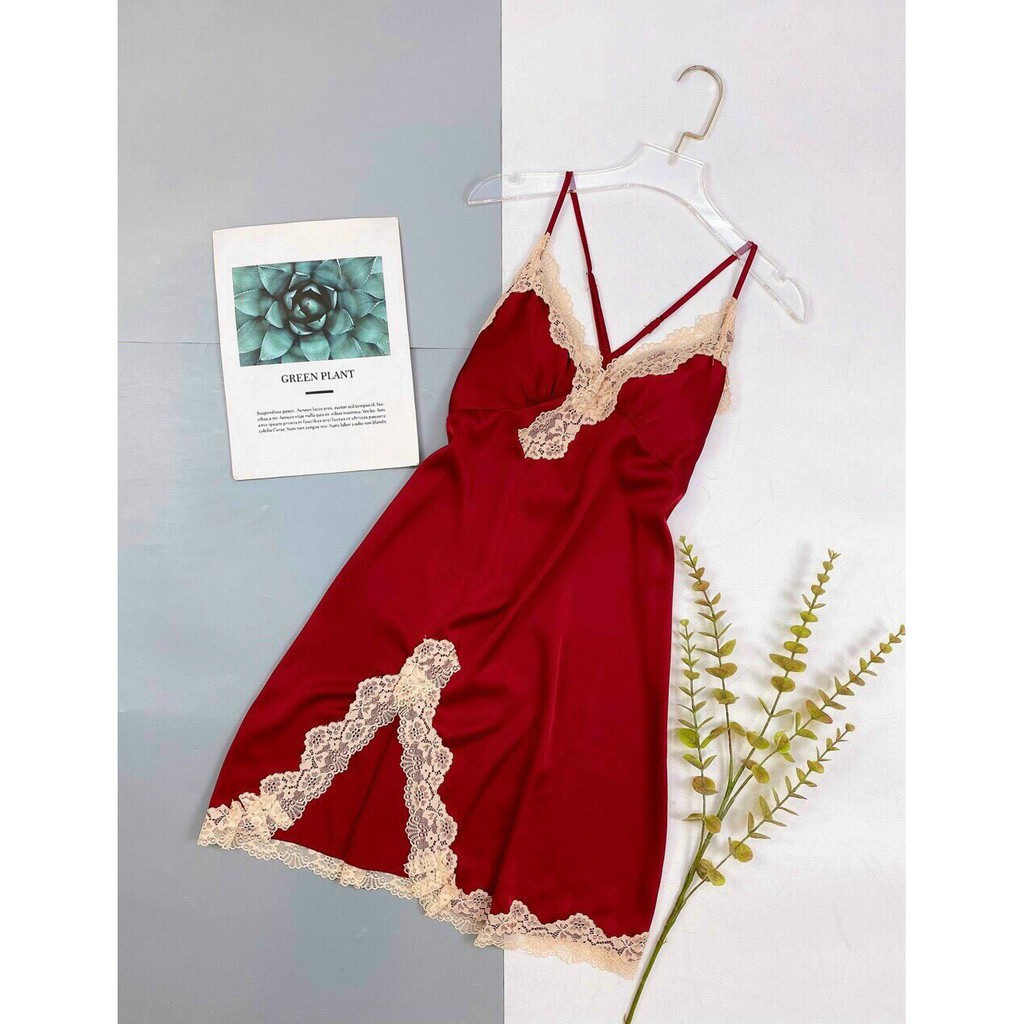 Đầm Ngủ cao cấp💗 [FreeShip] váy ngủ sexy ❣️Có Video Thât❣️Lụa Satin Mềm Mịn Quyến Rũ | BigBuy360 - bigbuy360.vn