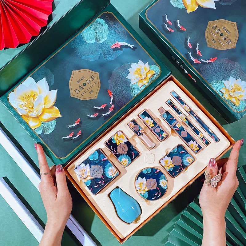 Bộ trang điểm đầy đủ, Bộ makeup cá nhân nội địa Trung 10 món Youliyoula