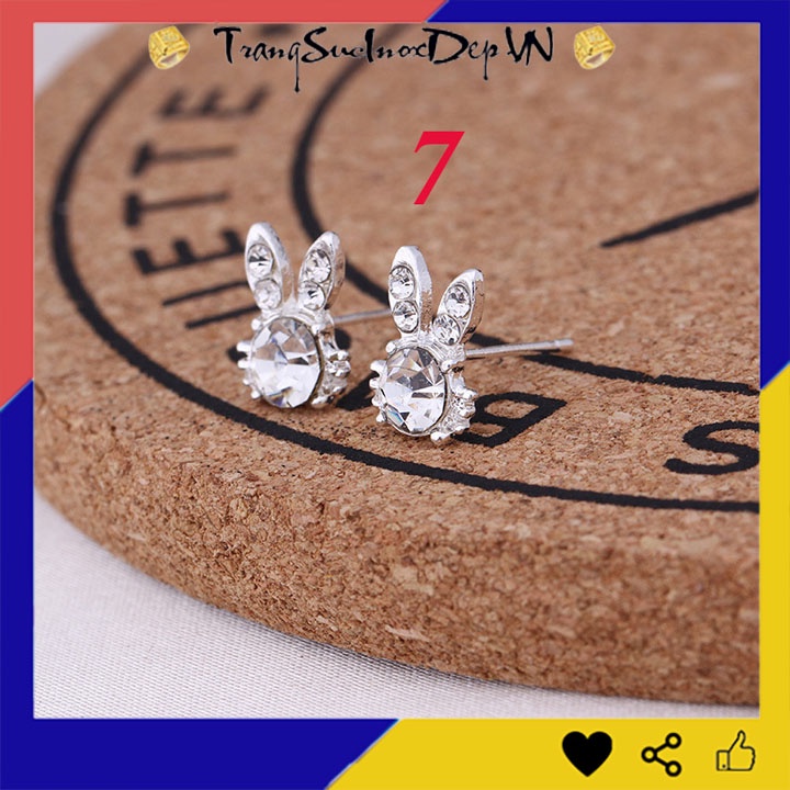 Bông tai nữ phong cách Hàn Quốc xinh xắn dễ thương 4 mẫu tùy chọn