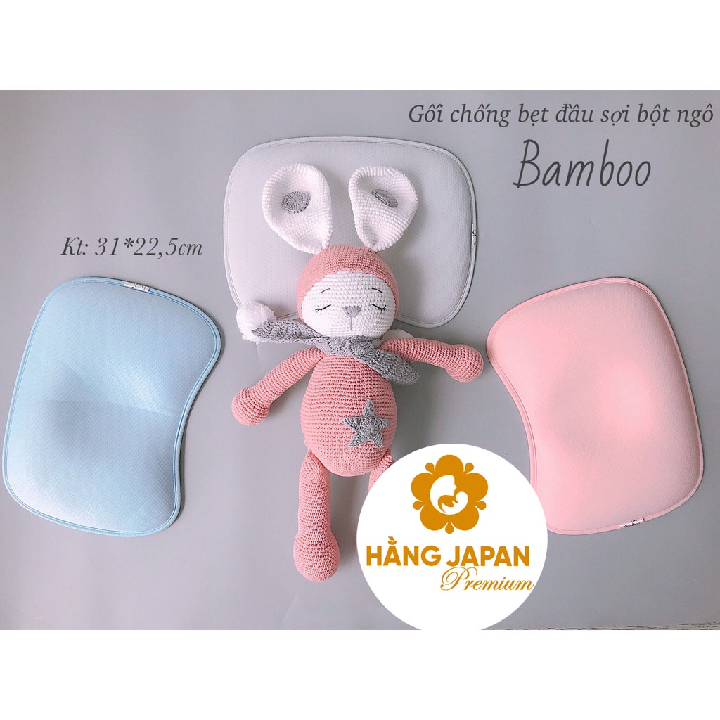 Gối chống bẹt đầu cho bé bột ngô Bamboo by Lil - Chất liệu an toàn cho sức khỏe bé