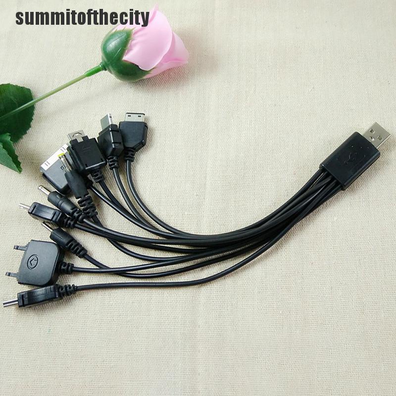 Dây cáp sạc usb đa năng 10 trong 1 dành cho Motorola / Samsung / LG