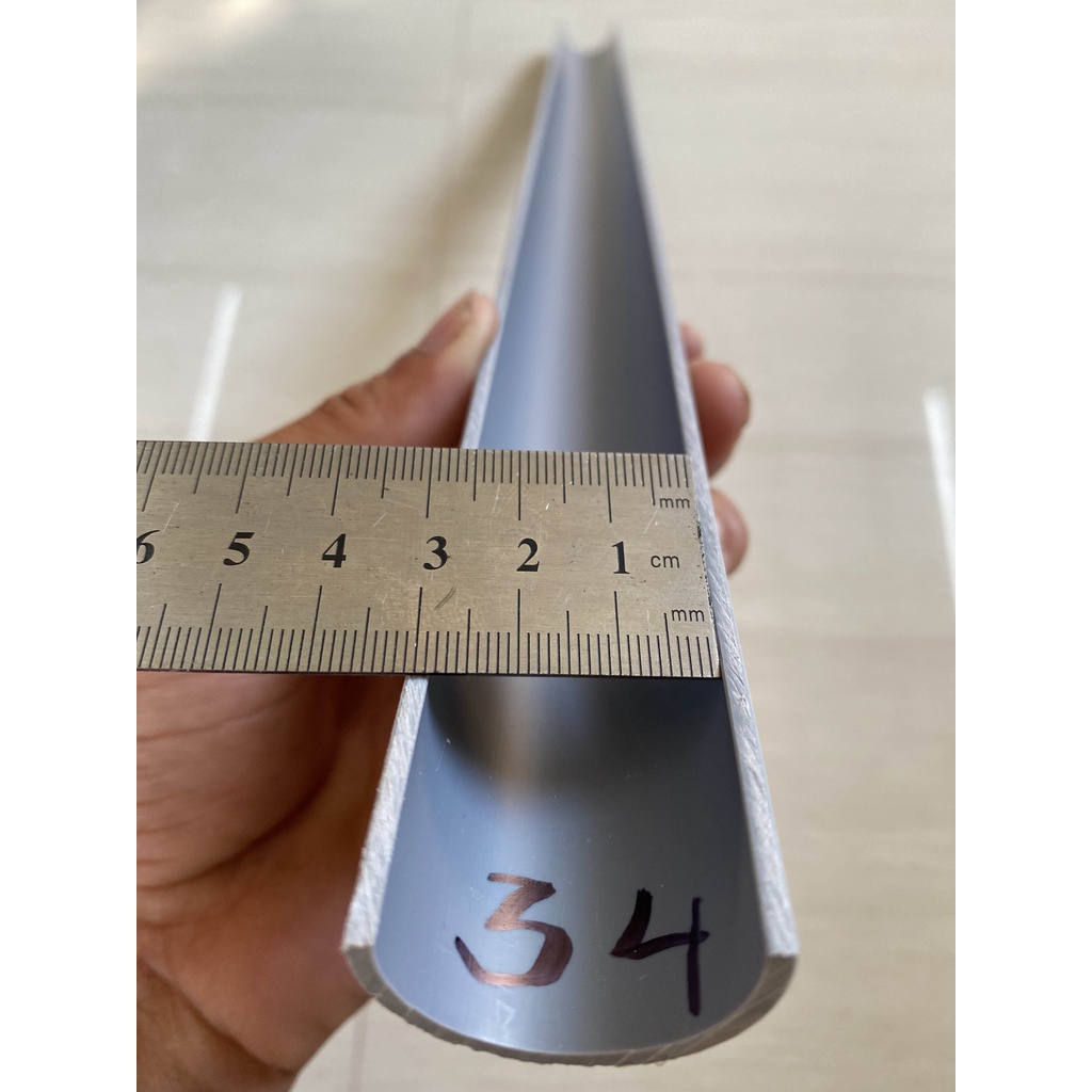 Bộ ống nhựa tròn kéo chỉ 7 cái  21, 27, 34, 42, 49, 60, 90 được cắt từ ống thoát nước PVC đệ nhất dài 56cm