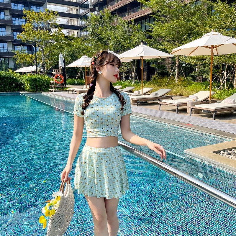 Bộ Đồ Bơi Phong Cách Mori Đơn Giản Che Phủ Chống Chói Dành Cho Nữ Sinh