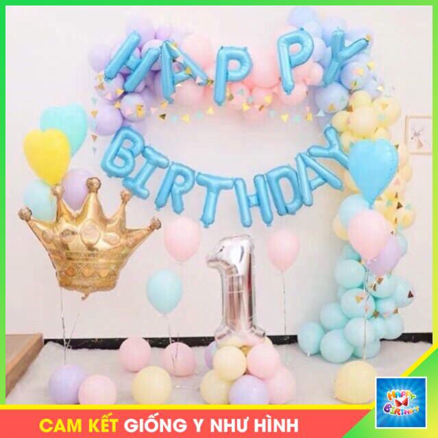 Set trang trí sinh nhật cho bé trai bé gái (Tặng kèm băng dính + bơm tay) #TrangTriSinhNhat