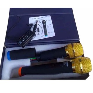 Micro không dây đa năng Temeisheng W-48 (Đen phối vàng)